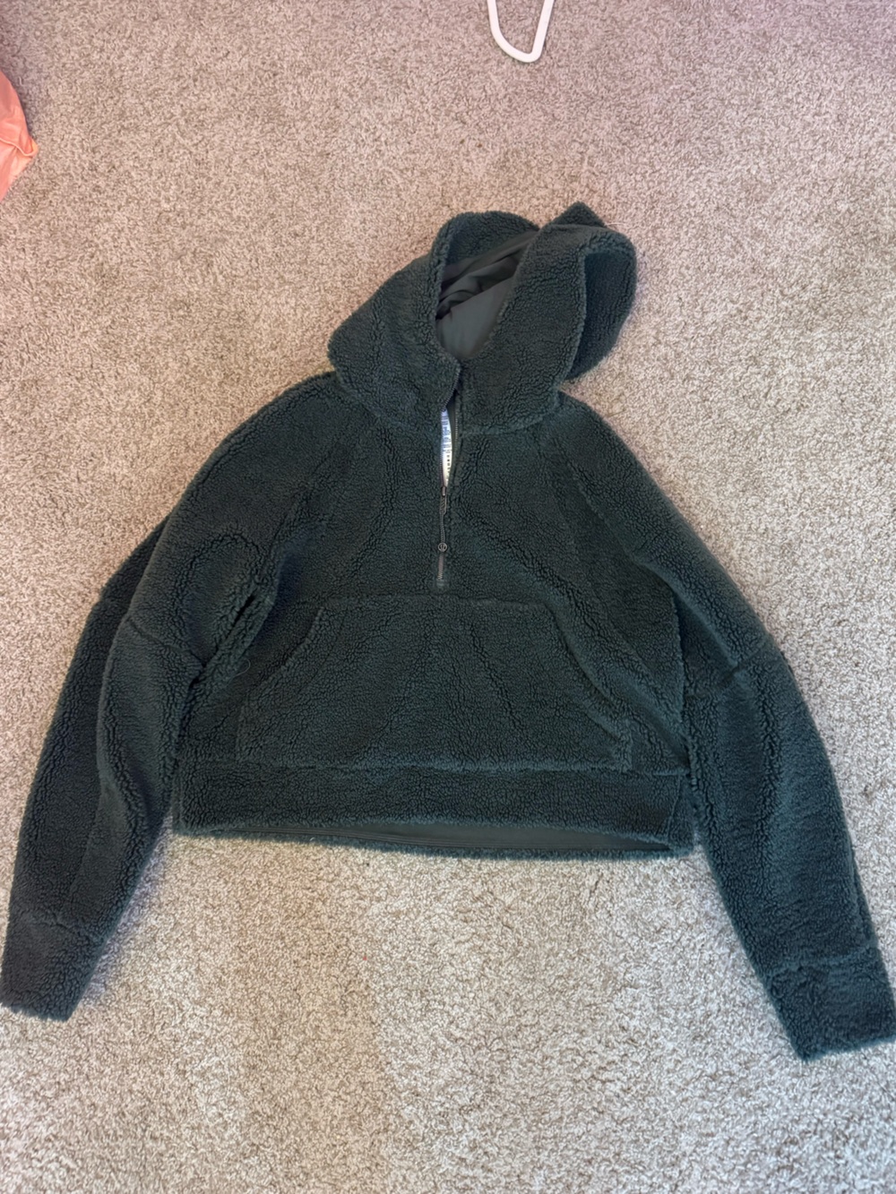 lululemon athletica Forest Green Sherpa-Lined Hoodie M/L